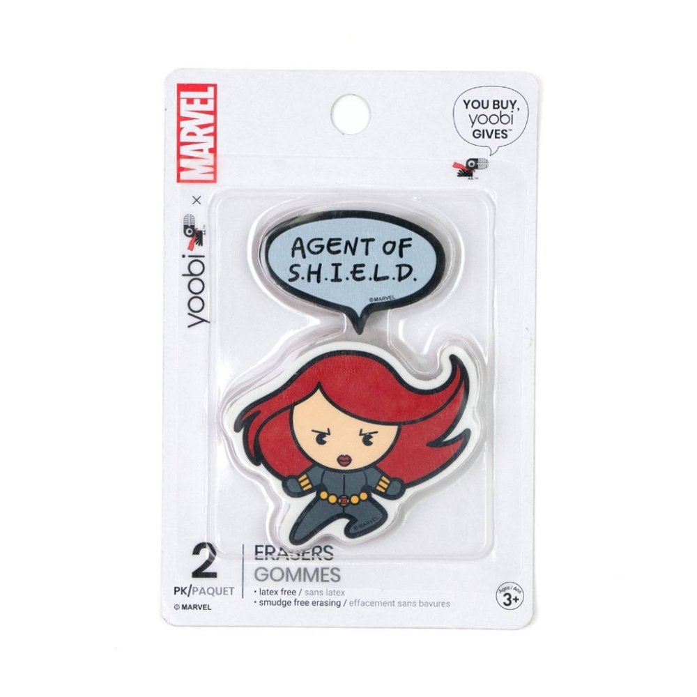Marvel Black Widow Yoobi™ 2pk Eraser